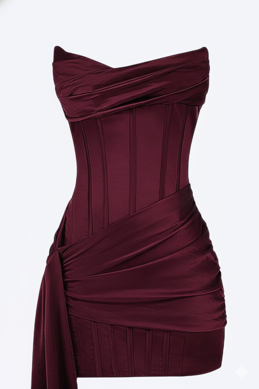 Elegant Women's Short Sleeveless Floral Dress with V-Neck – Ceremony