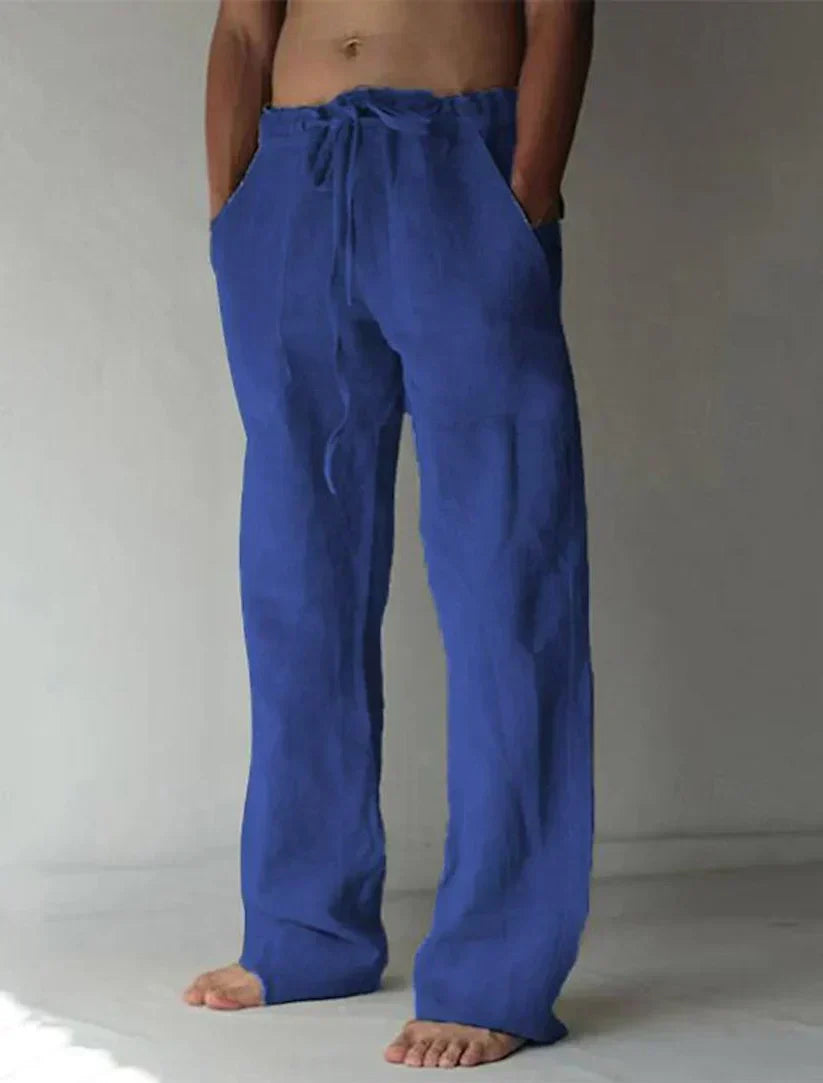 Men's Baggy Linen Pants Casual Fit