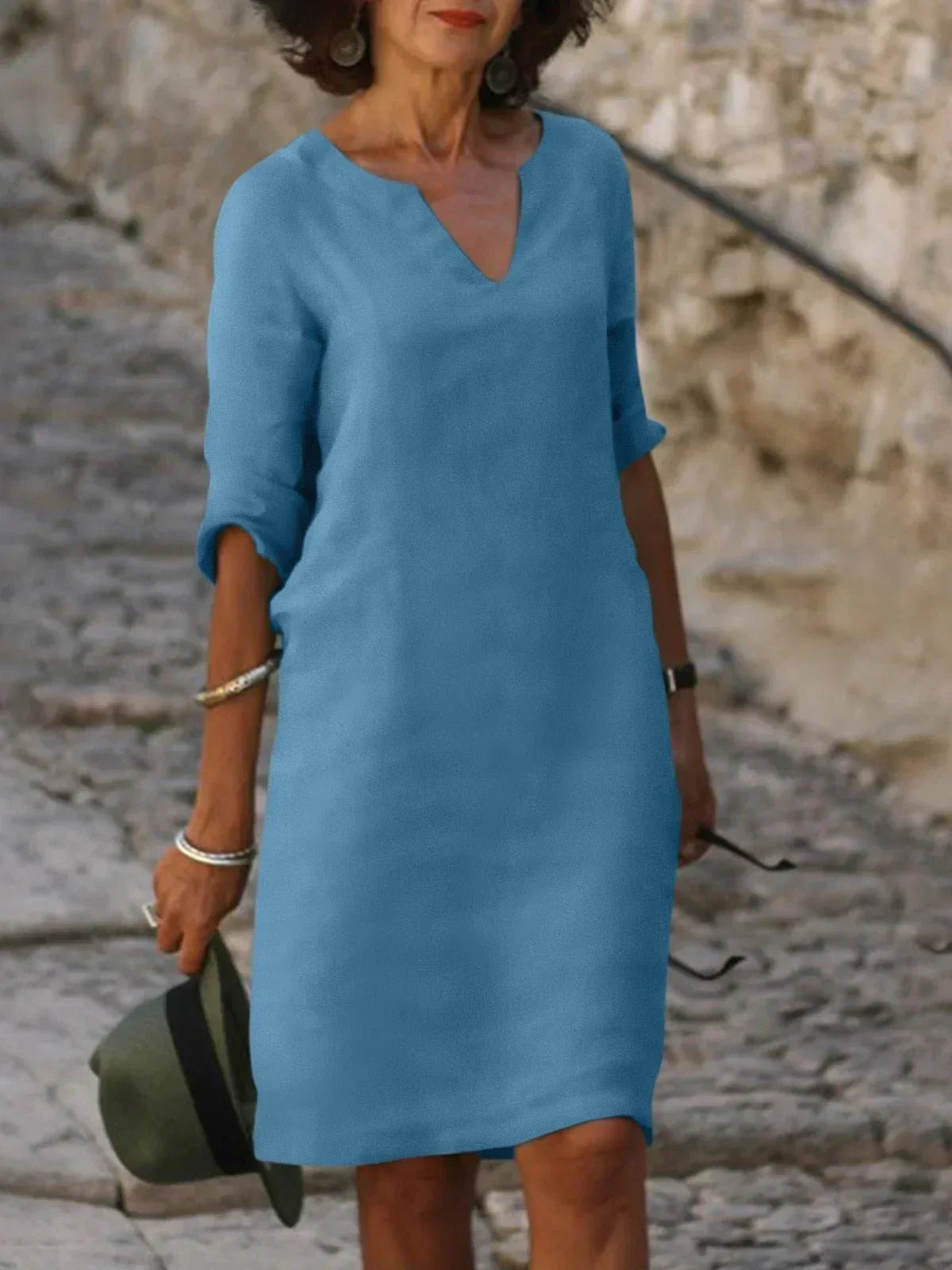 Skylar™ | Elegant Dress with V-Neck 9