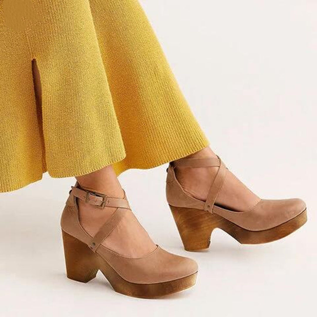 Teresa™ | Elegant Wedge Heels with Closed Toe & Ankle Strap 5