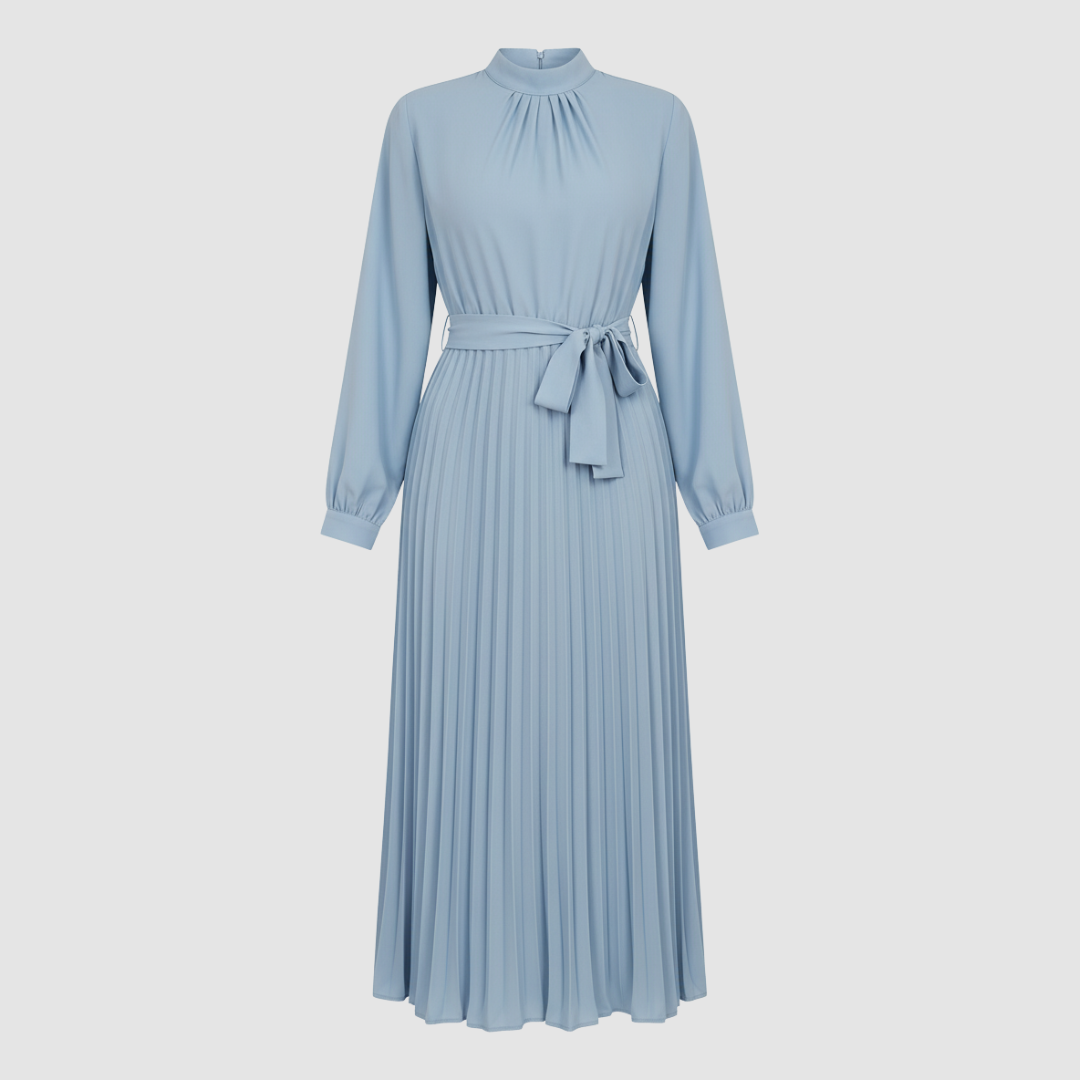 Long Pleated Dress for Women