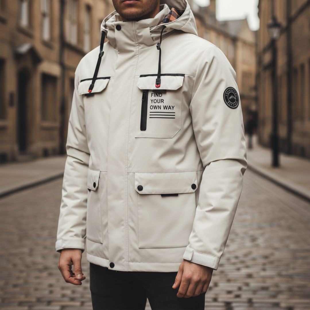 Men's Waterproof Jacket with Hood