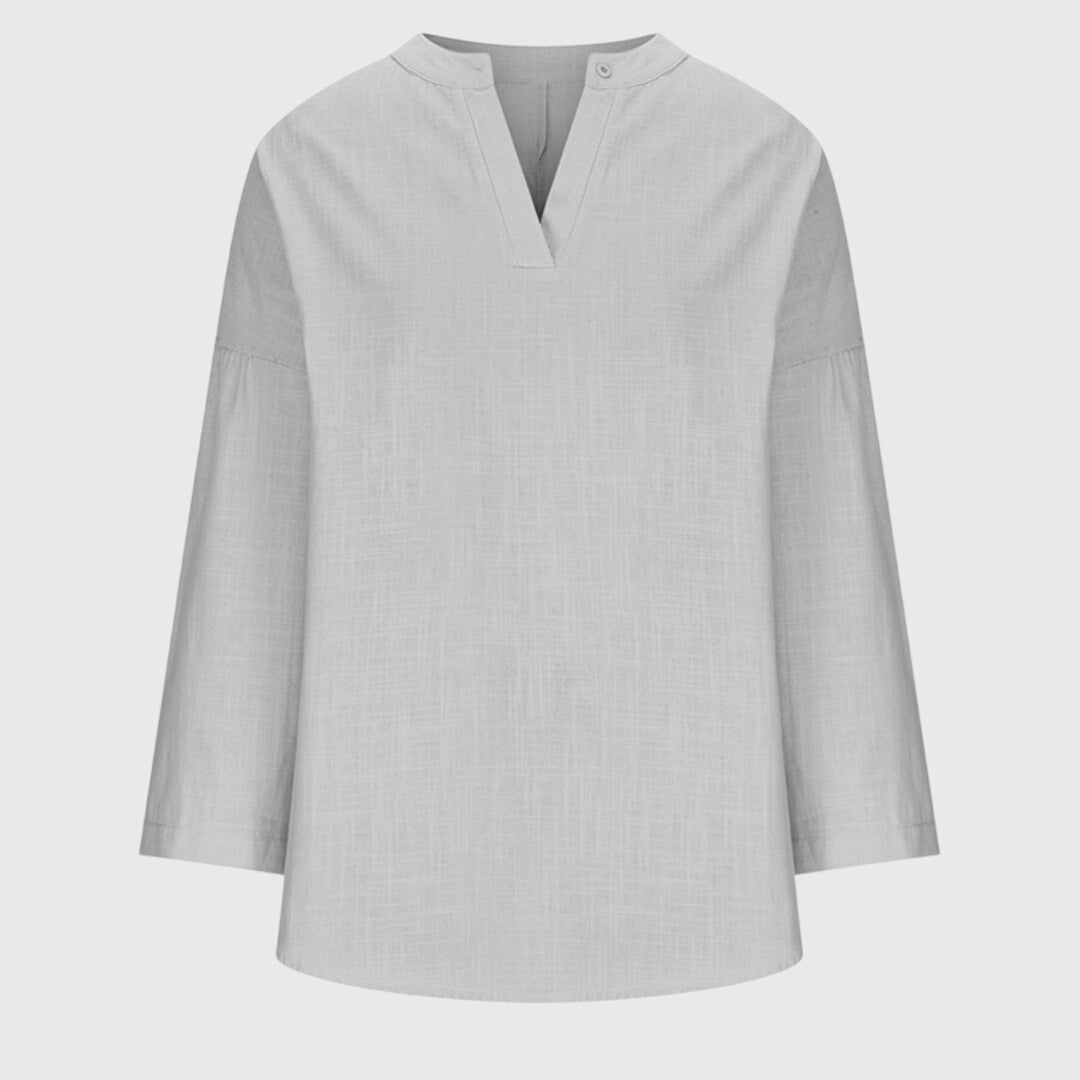 Women's Flowy Sleeveless Shirt with Buttons – Elegant