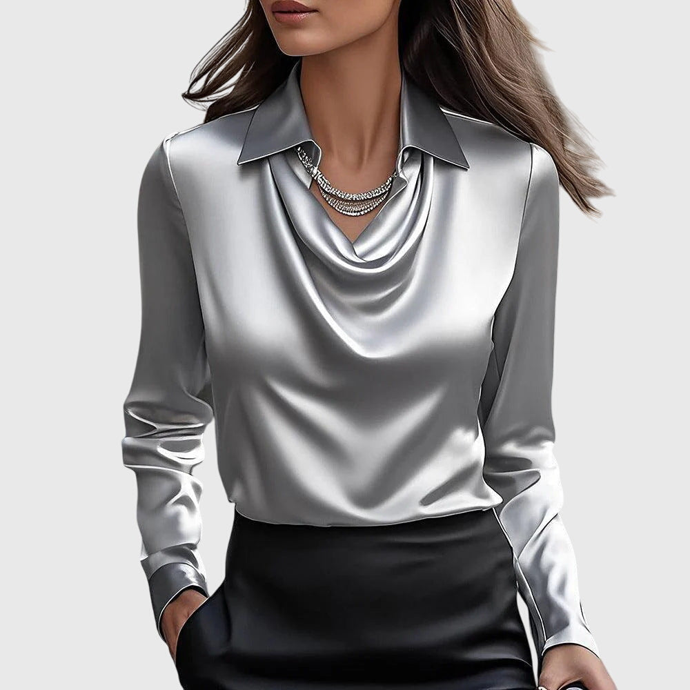 Elegant Sleeveless Women's Blouse with Buttons