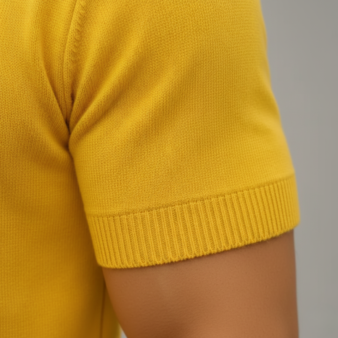 Men's Short Sleeve Cashmere Sweater
