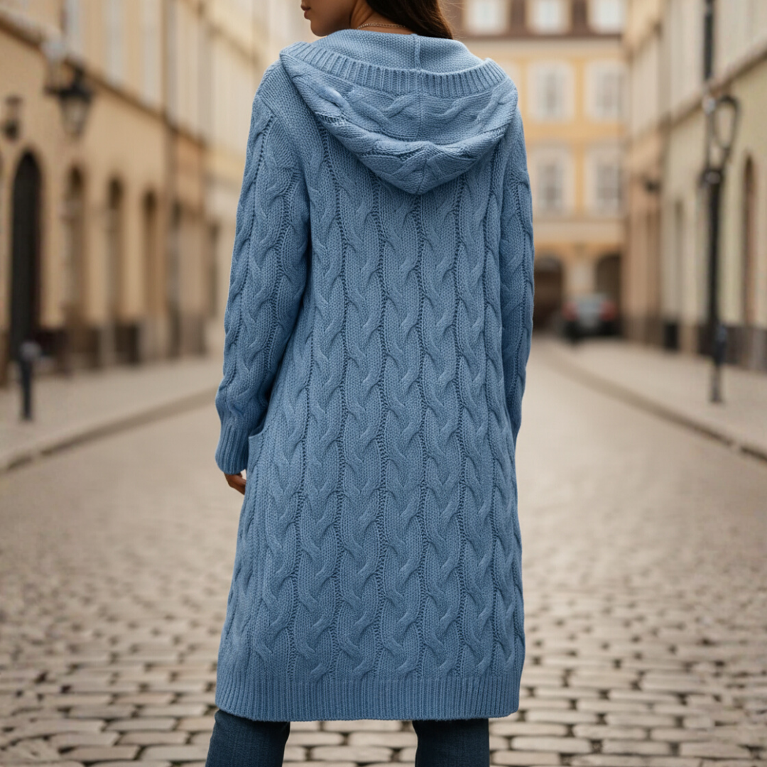 Long Women's Cardigan with Pockets