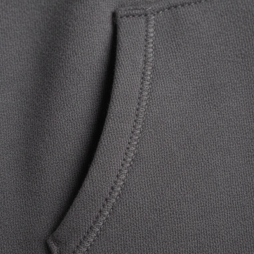 Women's Tracksuit with Hood in Elegant Sporty Mixed Fabrics