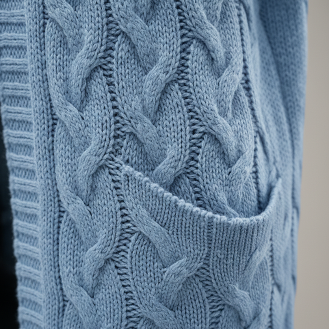 Long Women's Cardigan with Pockets