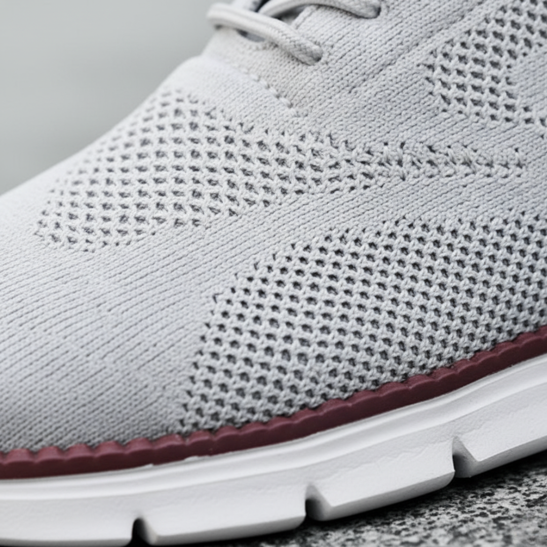 Men's Breathable Mesh Sports Shoes with Rubber Sole