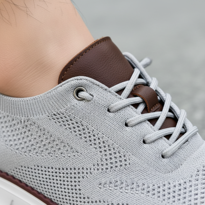 Scarpe sportive da uomo traspiranti in mesh con suola in gomma