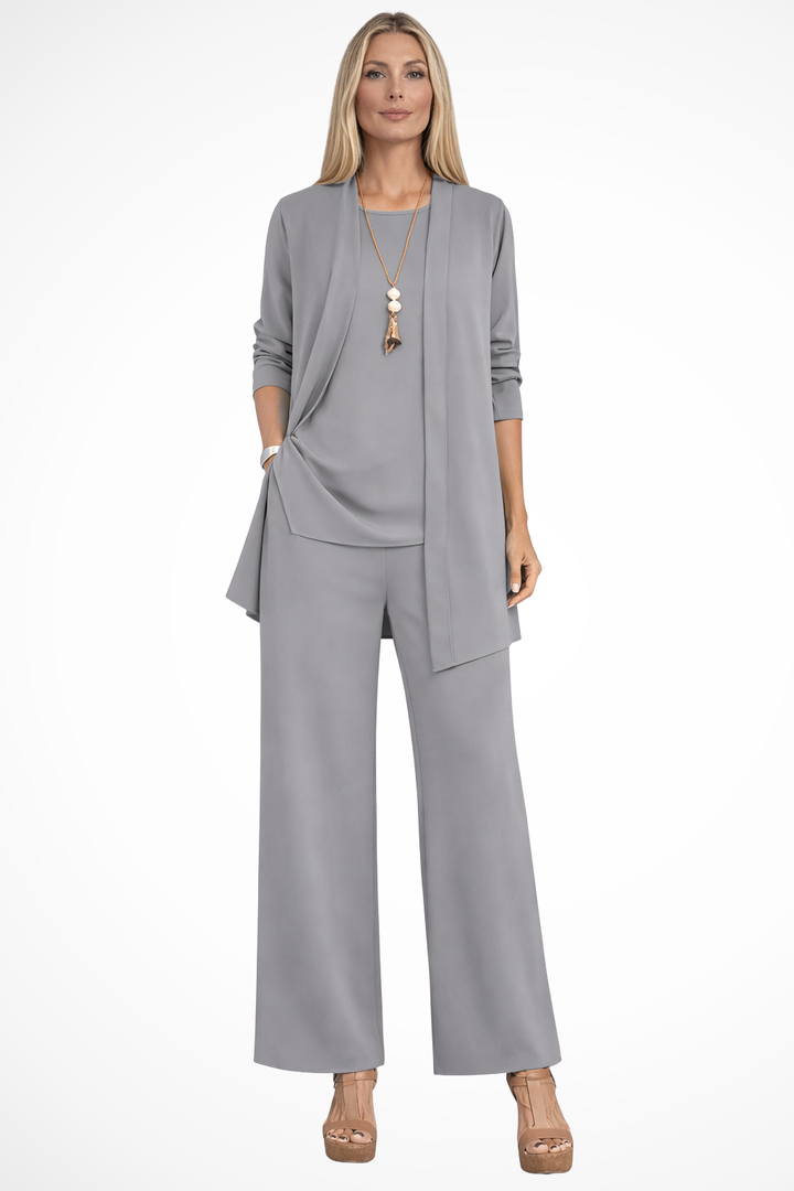 Completo elegante da donna in velluto senza maniche a 3 pezzi slim fit con bottoni per cerimonia