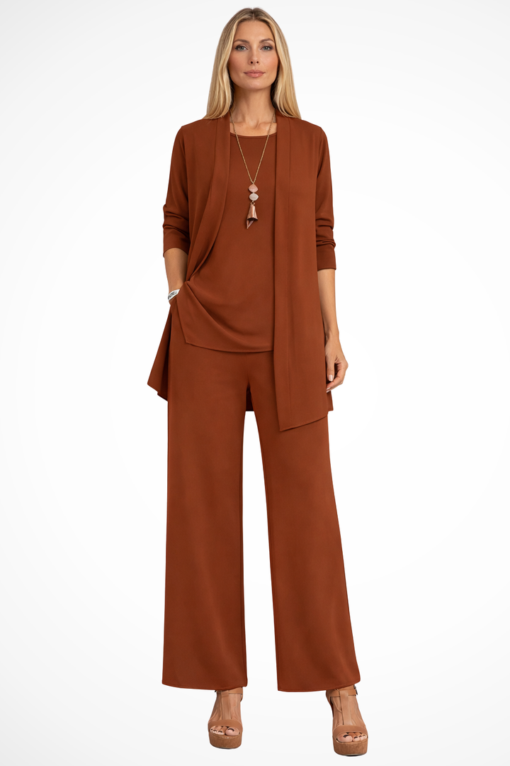 Completo elegante da donna in velluto senza maniche a 3 pezzi slim fit con bottoni per cerimonia