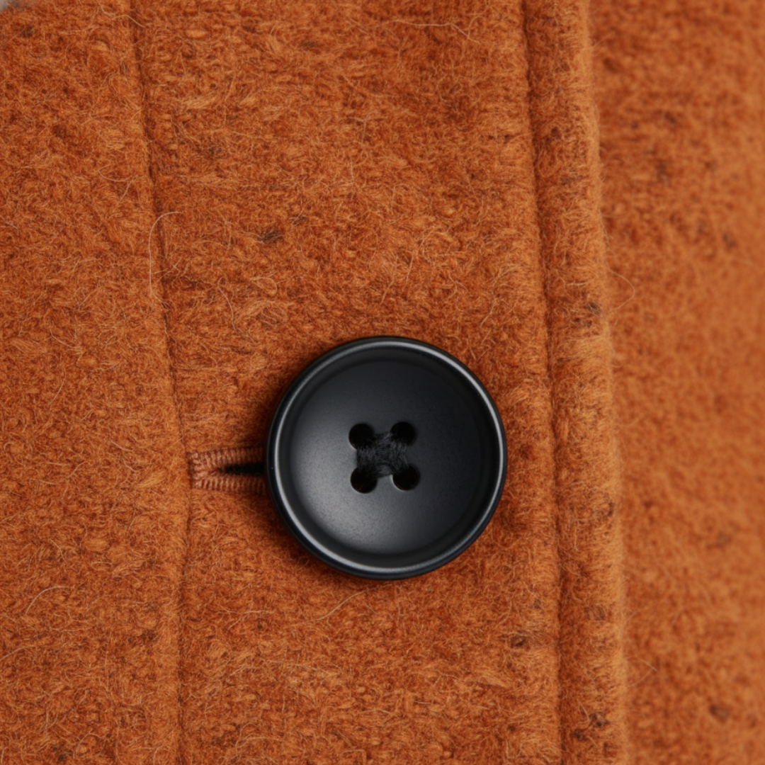 Women's Coat with Black Buttons