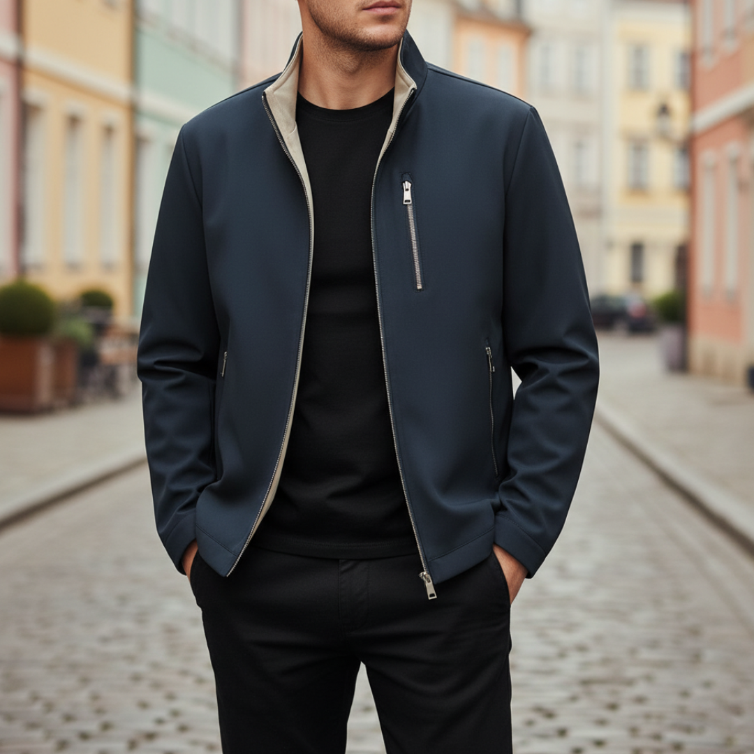 Men's Softshell Jacket with Waterproof Zipper