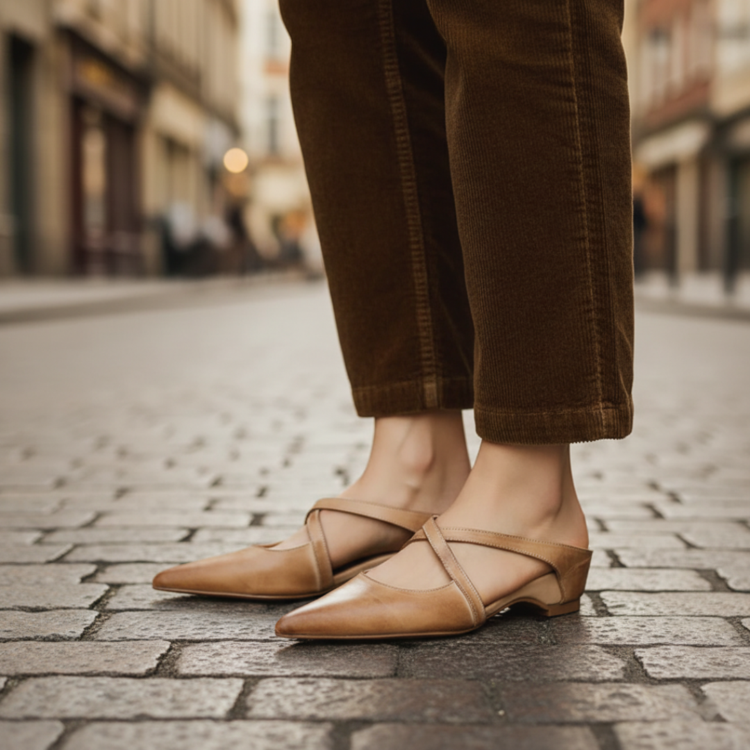 Women's Ballet Flats with Straps
