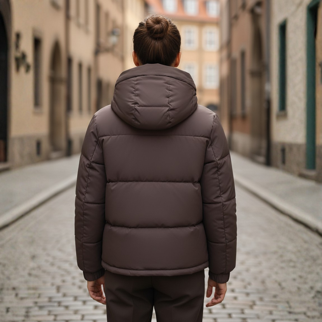 Short Women's Down Jacket with Quality Material