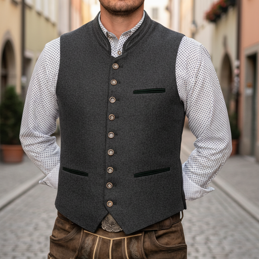 Men's Denim Collar Vest