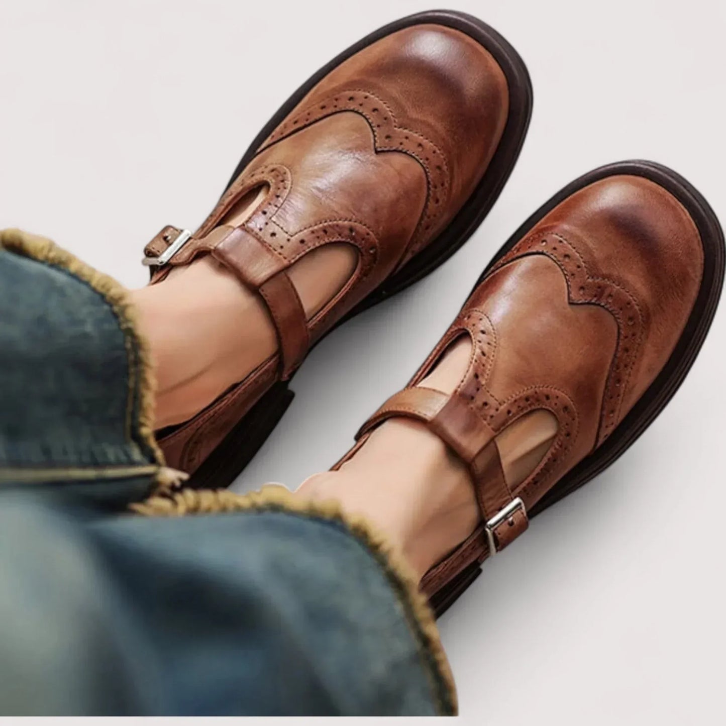 Orthopedic Mary Jane Shoes for Women with Round Toe