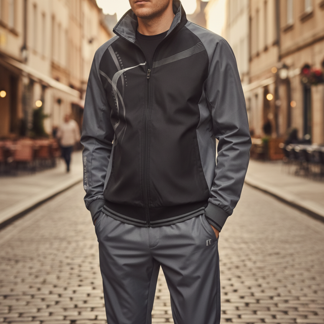 Men's Winter Coat with Lined Collar