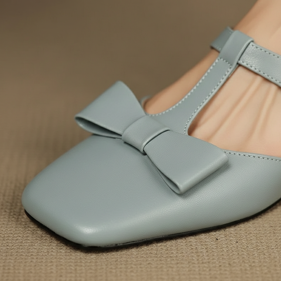 Women's Leather T-Strap Sandals