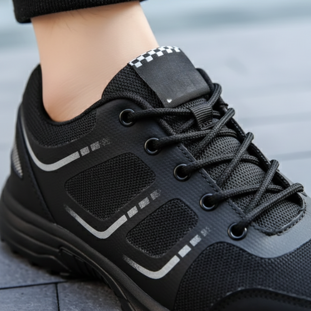 Breathable Orthopedic Sneakers for Women in Black