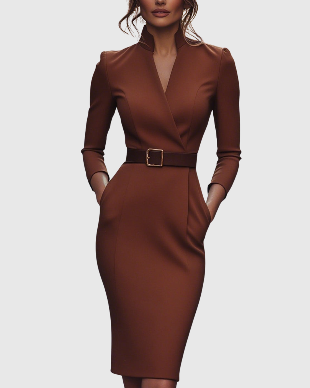 Women's Satin Midi Dress Sleeveless Slim Fit – Elegant
