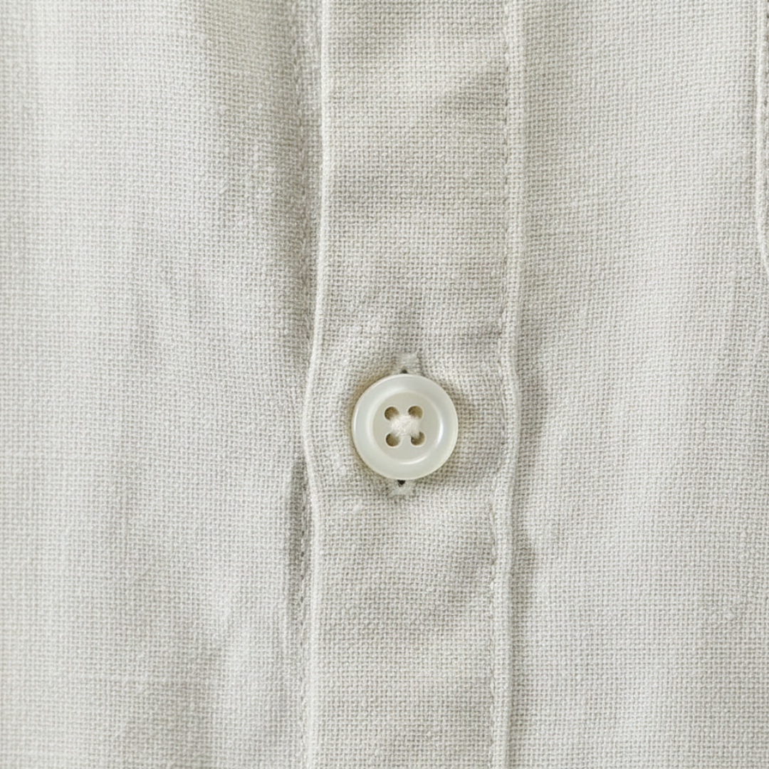 Men's Short Sleeve Slim Fit Linen Polo