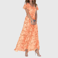 Abito da donna in velluto floreale | Elegante abito da sera aderente senza maniche