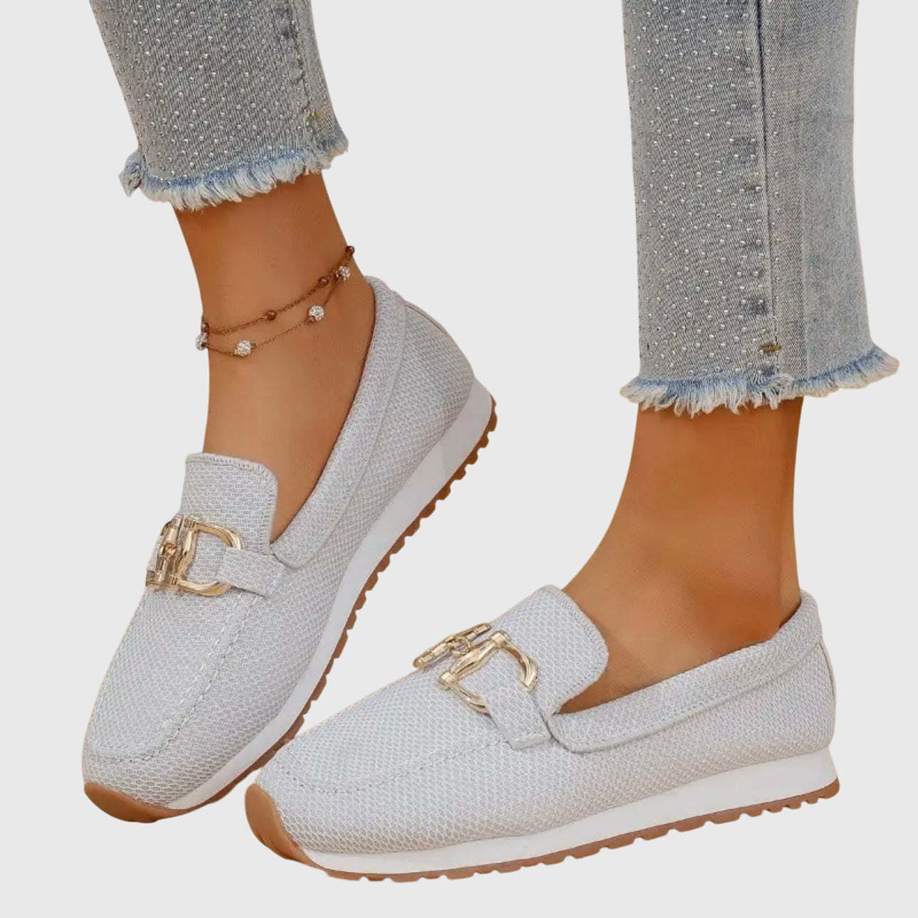 Women's Orthopedic Loafers with Anatomical Insole and Round Toe