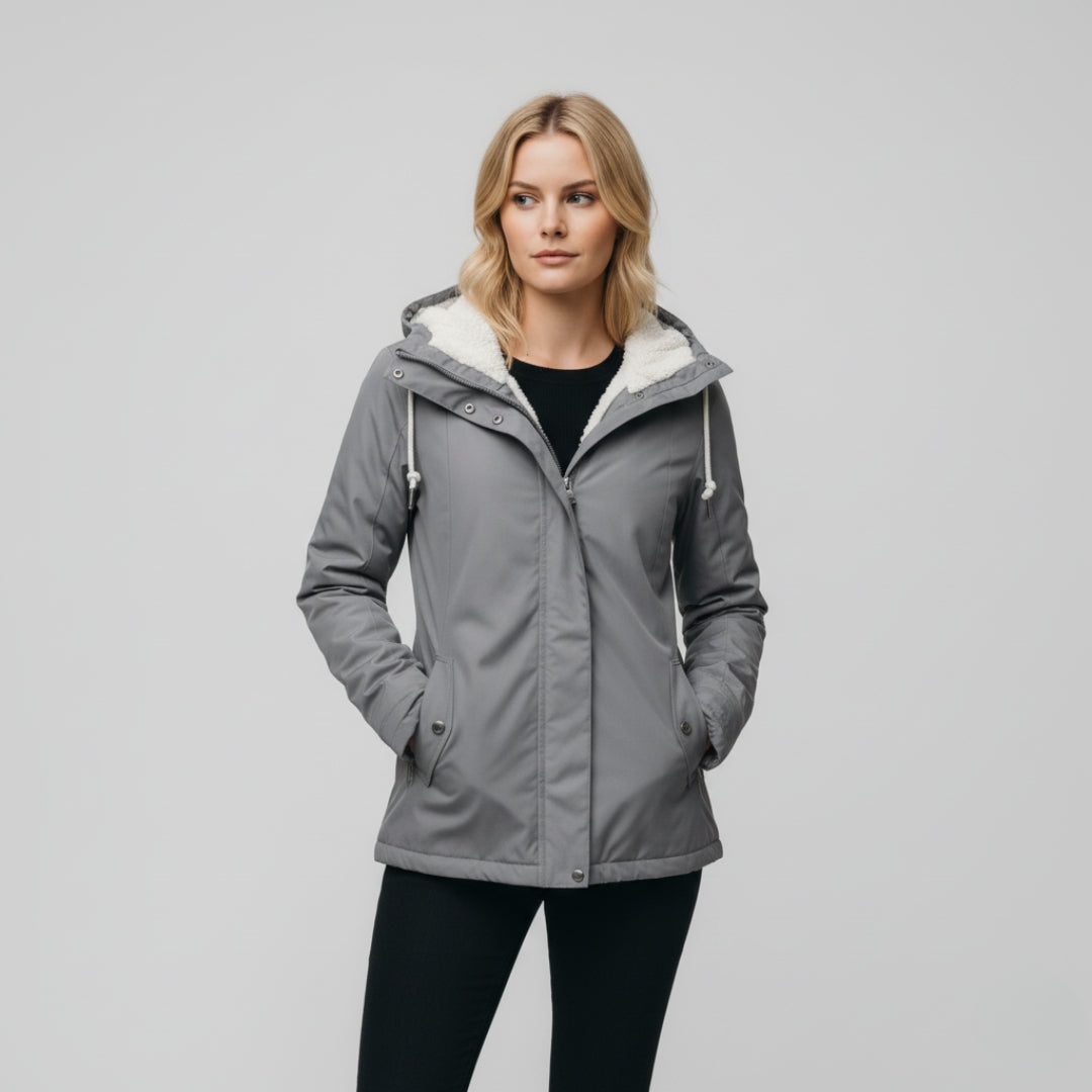 Winter Lined Jacket with Hood