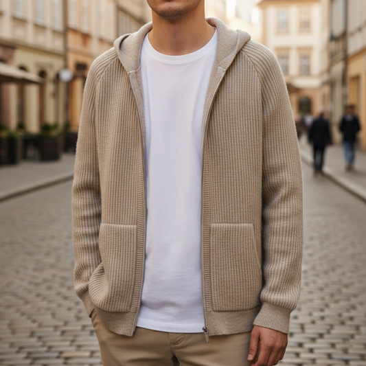 Men's Hoodie with Full Zip