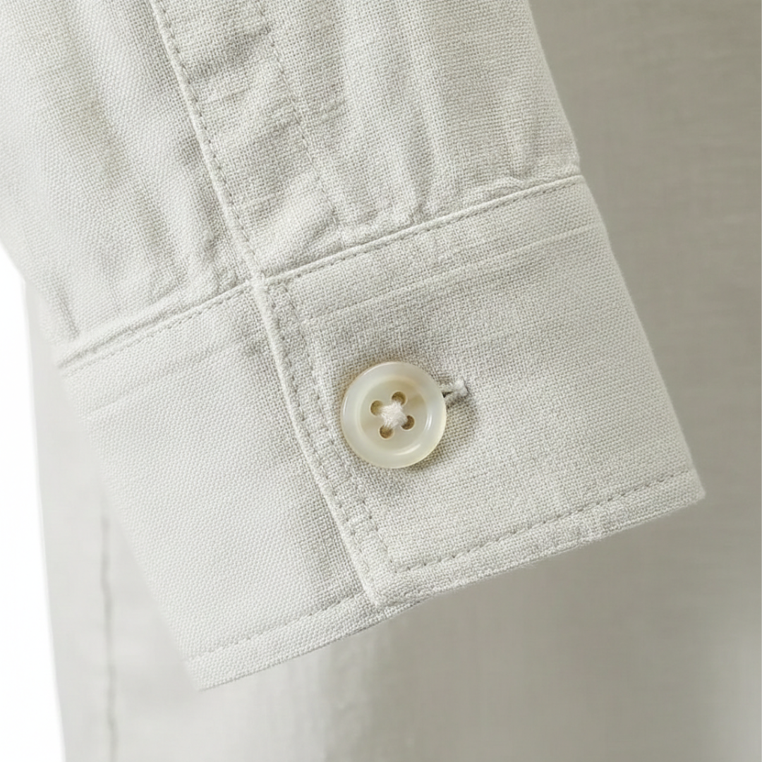 Men's Short Sleeve Slim Fit Linen Polo