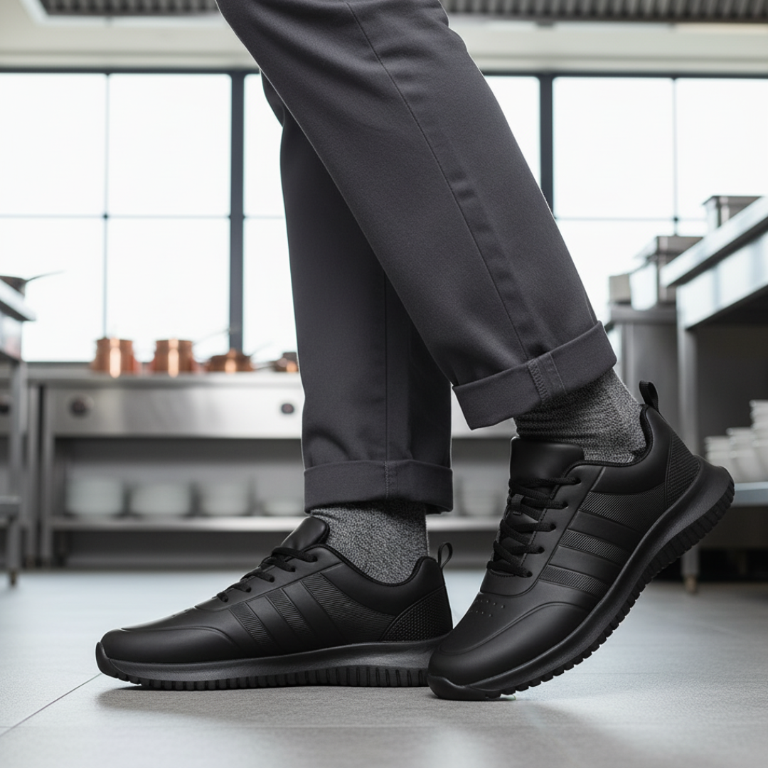 Chef Shoes Work Sneakers Non-Slip Oil Proof Waterproof