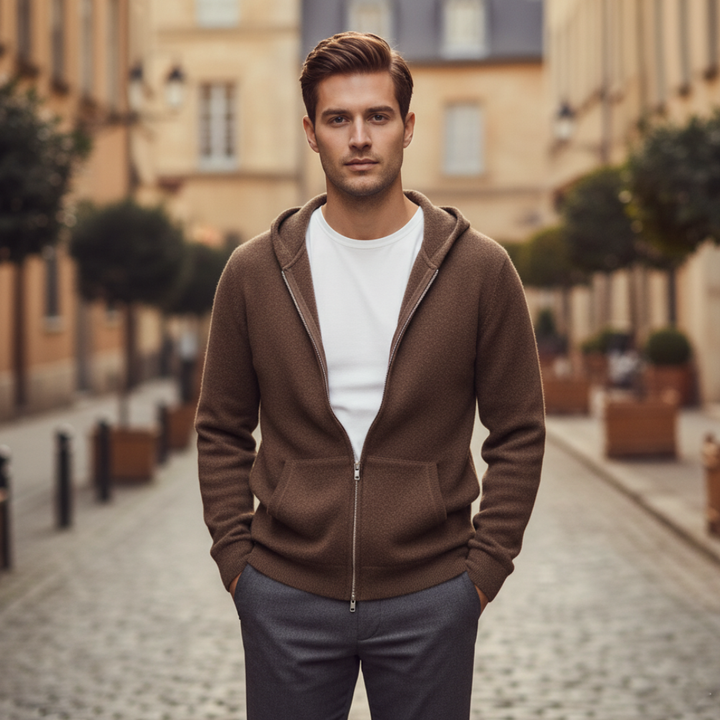 Men's Crew Neck Pullover Melange Pattern