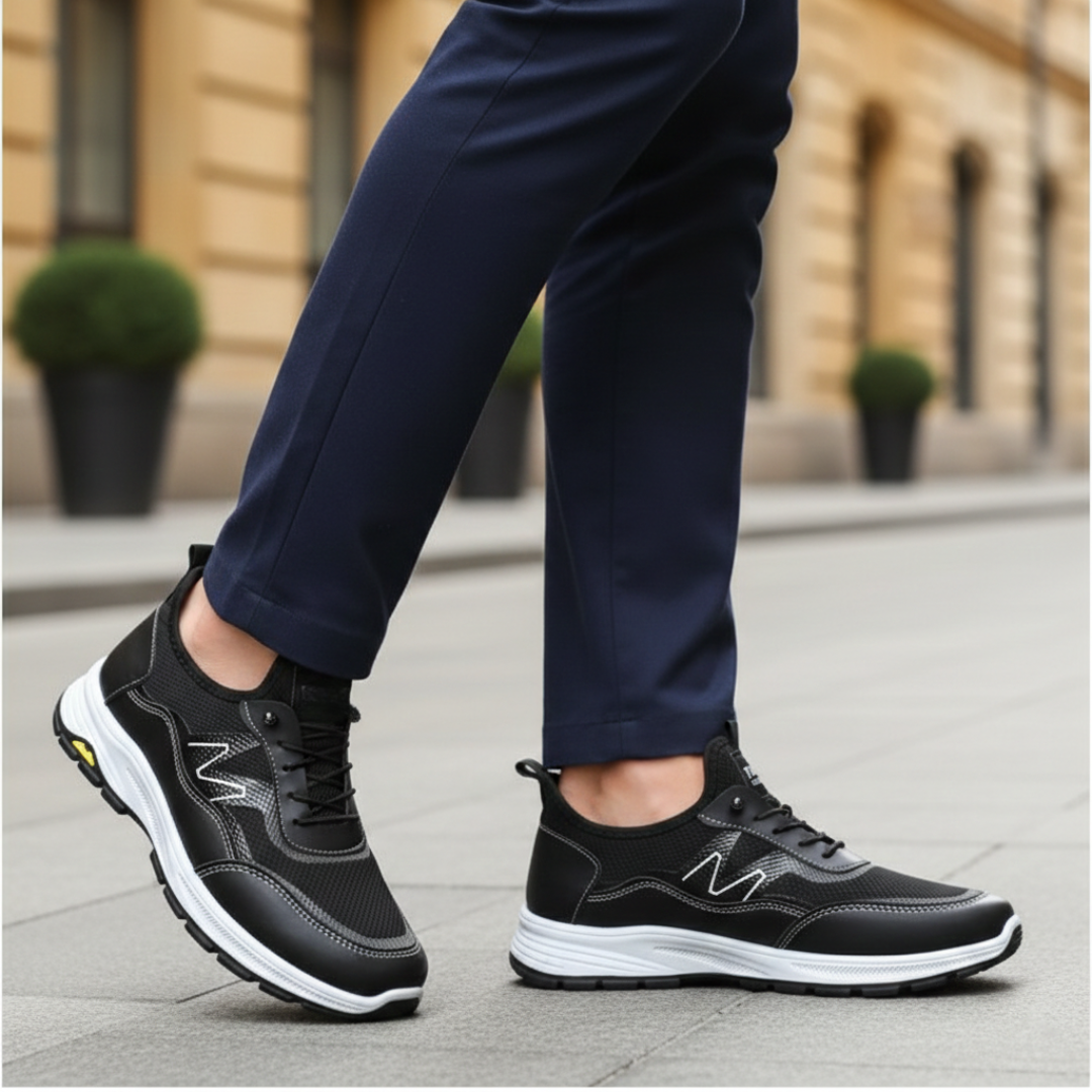 Men's Orthopedic Running Shoes in Breathable Mesh with Non-Slip Sole