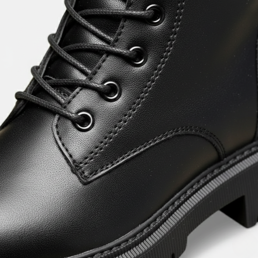Women's Winter Lace-Up Ankle Boots with Platform Sole