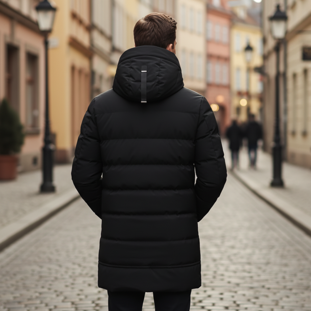 Men's Long Winter Down Jacket