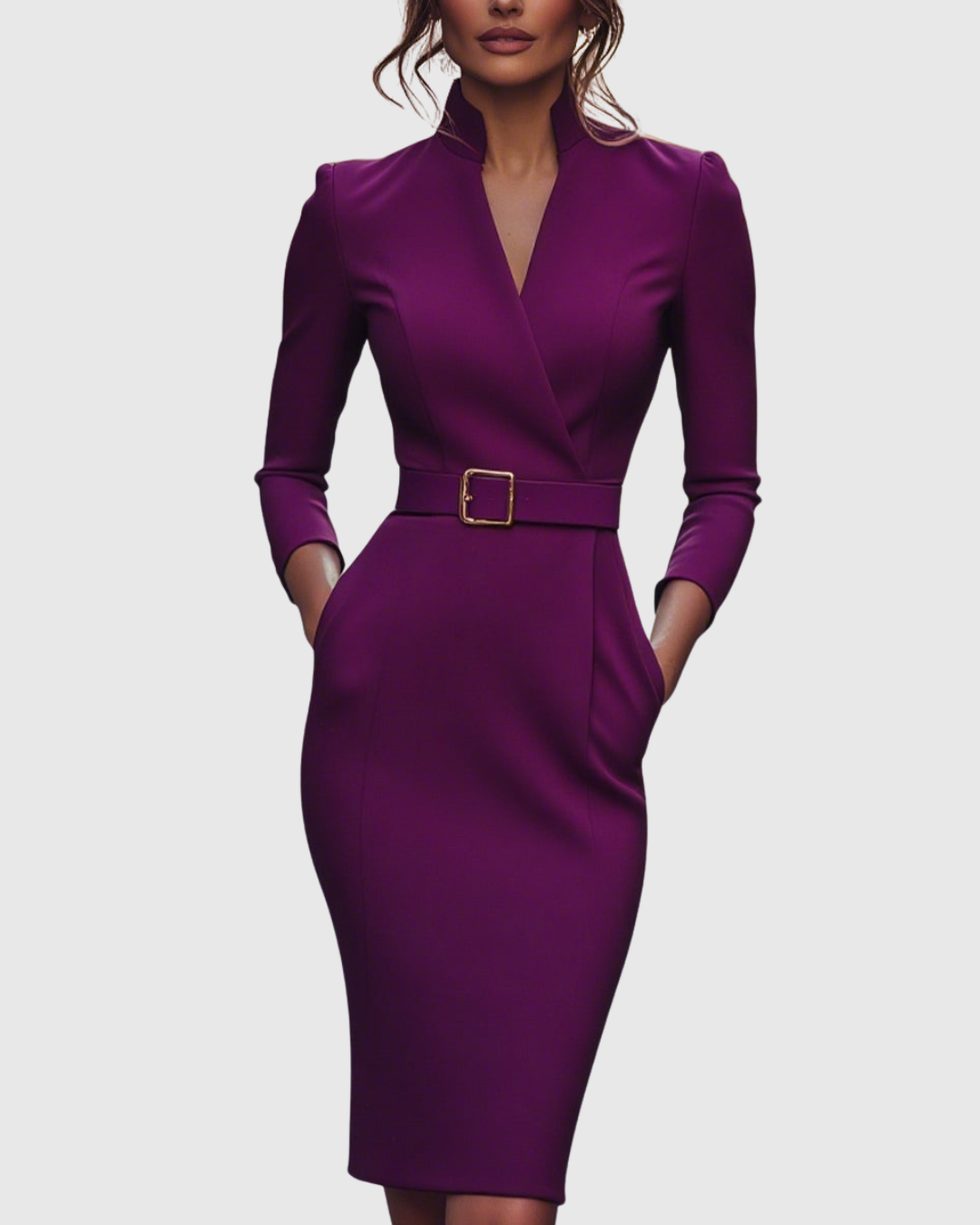 Women's Satin Midi Dress Sleeveless Slim Fit – Elegant