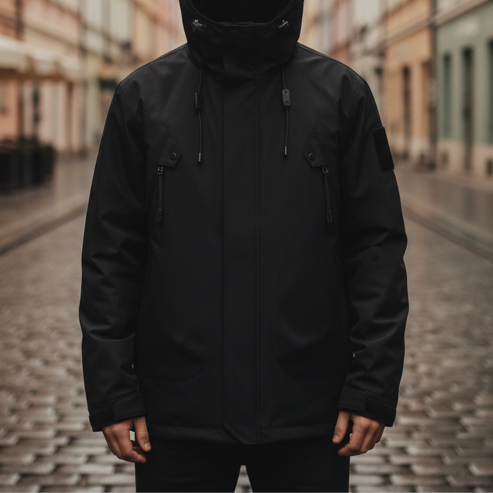 Technical Men's Parka with Waterproof Hood
