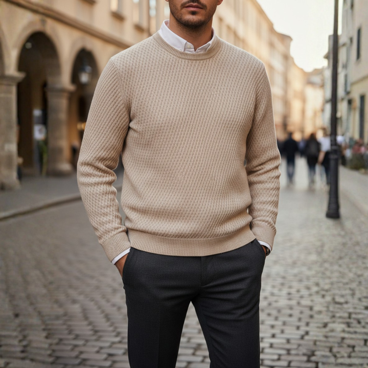 Men's Regular Fit Crew Neck Sweater