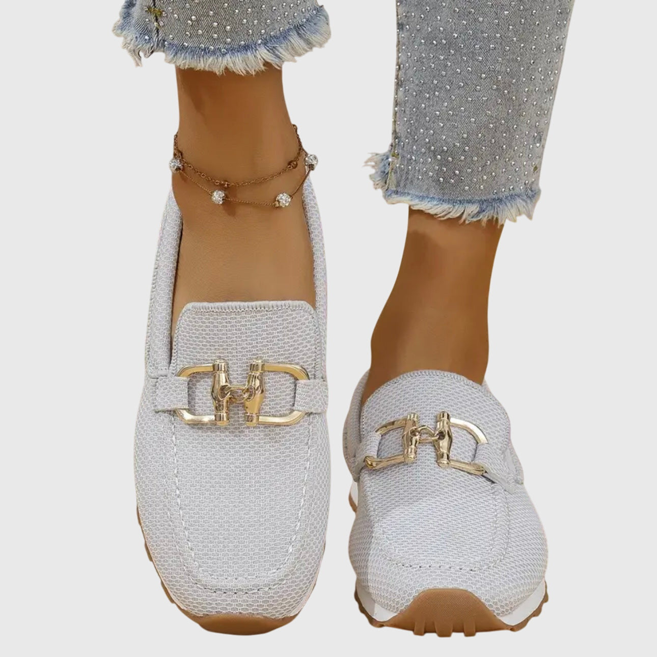 Women's Orthopedic Loafers with Anatomical Insole and Round Toe