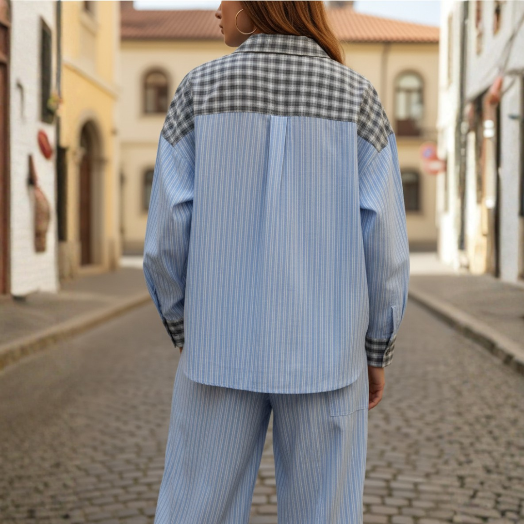 Women's Striped Pajama Set 2 Pieces
