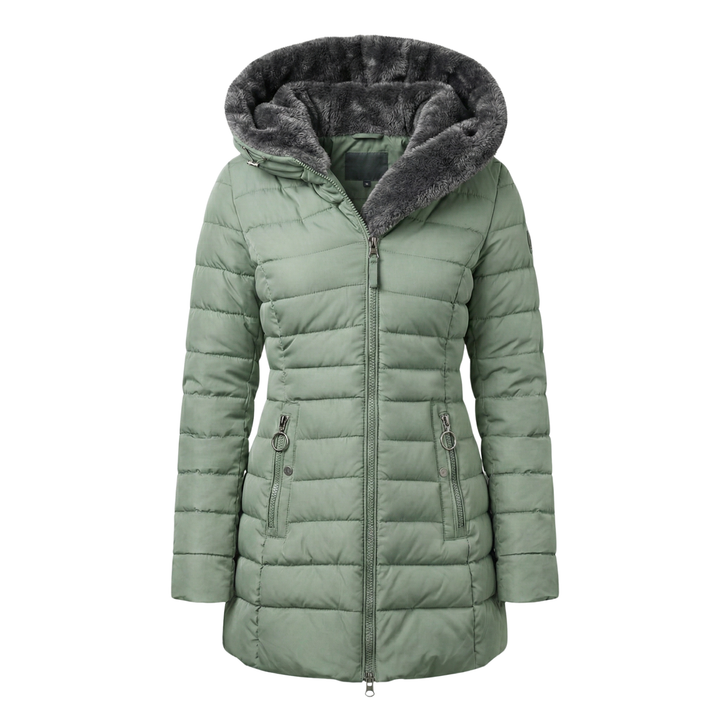 Women's Winter Puffer Jacket with Hood