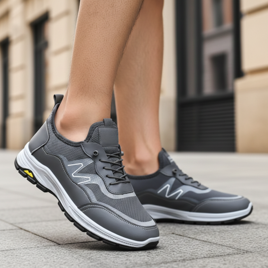 Men's Orthopedic Running Shoes in Breathable Mesh with Non-Slip Sole