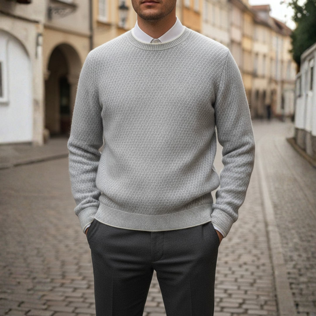 Men's Regular Fit Crew Neck Sweater