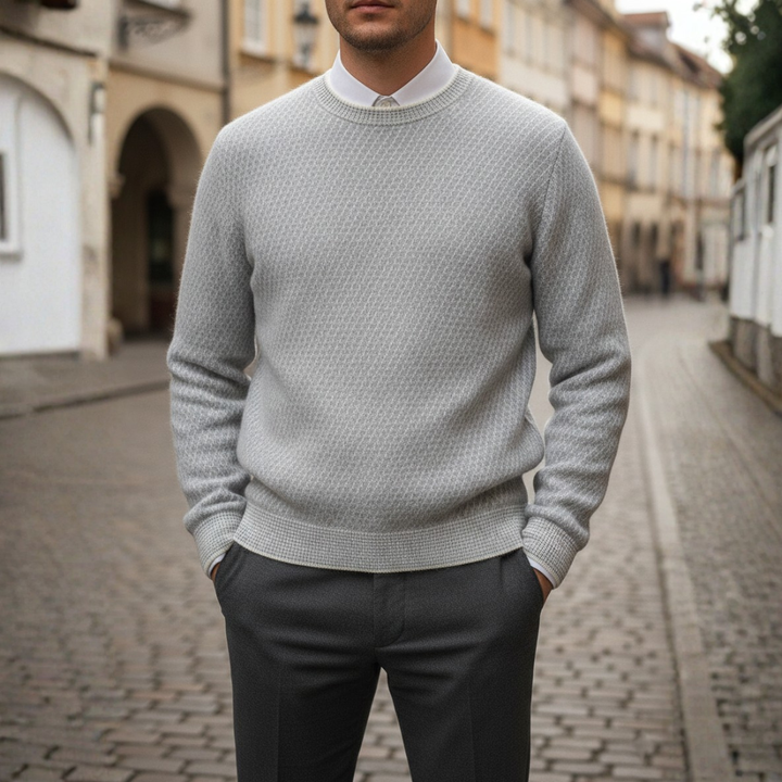 Men's Regular Fit Crew Neck Sweater