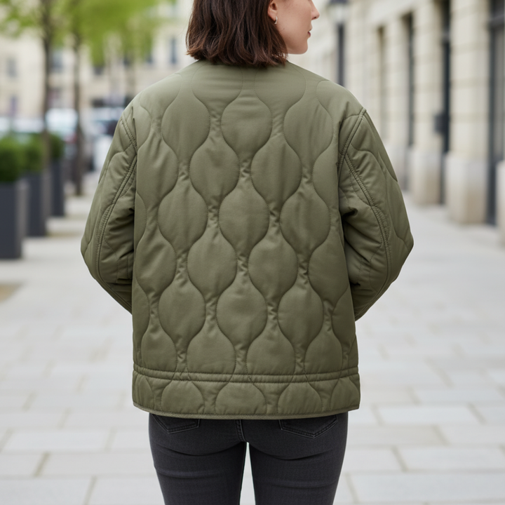 Women's Quilted Jacket in Fabric