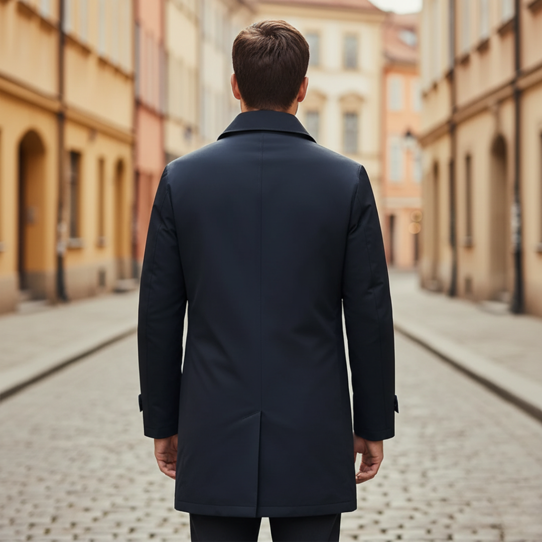 Men's Coat with Buttons