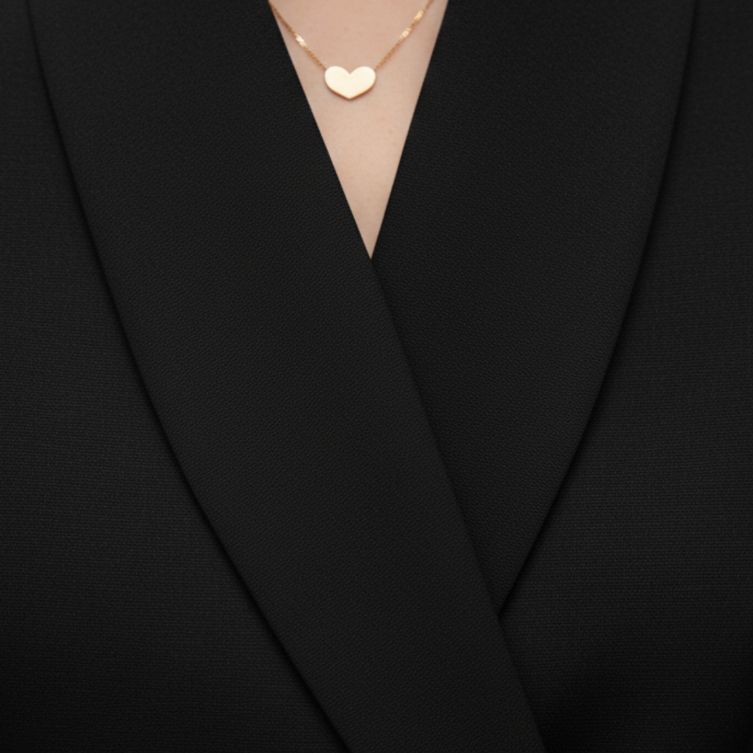 Women's Blazer with Open Back and Long Sleeves
