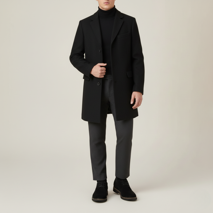 Cappotto elegante da uomo a tre bottoni